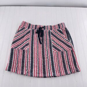 Caslon Womens Striped Seersucker Skirt With Pockets